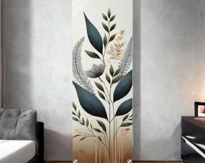 Botanical Art on Plexiglas | Minimalist Elegance for your Home | Modern Decor