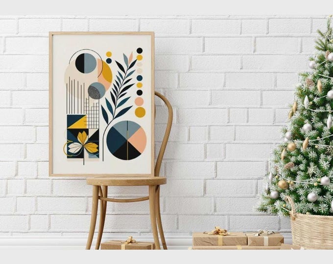 Poster art with natural geometry – contemporary design for a uniquely stylish home