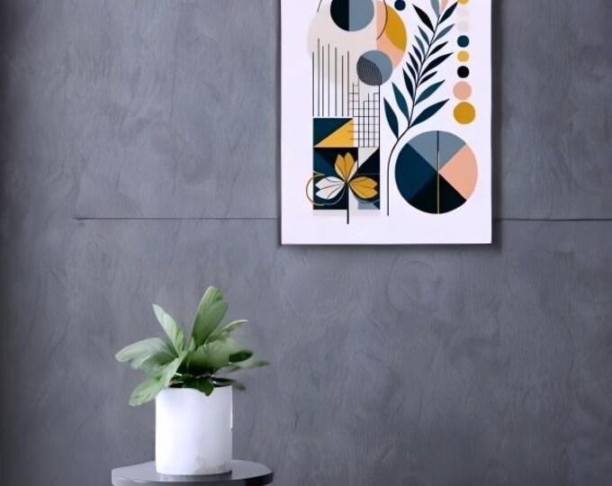 Natural Geometry – Contemporary Art on Stylized Canvas