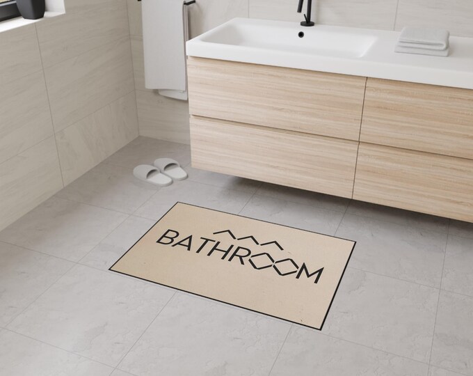 Alfombra antideslizante de baño con diseño moderno – resistente, elegante y perfecta para baño o cocina