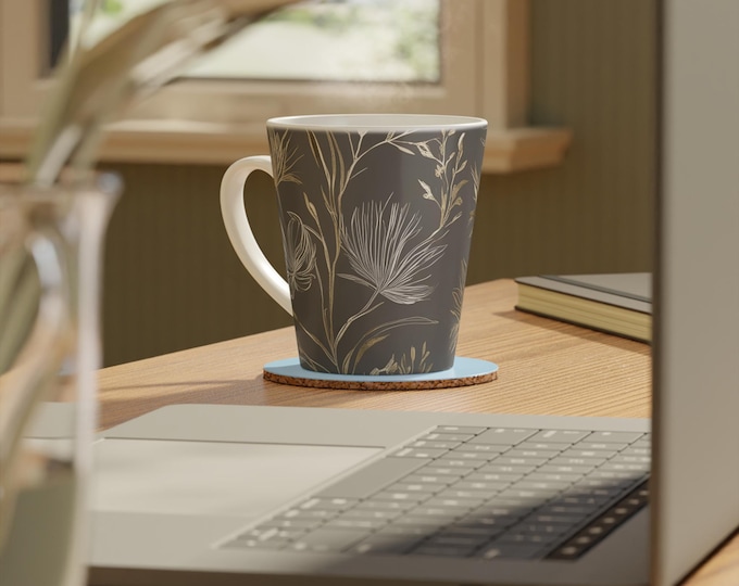 12 oz Latte Mug – Elegance and Style for your Coffee