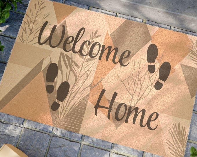 Minimalist Welcome Doormat | Organic Shoe Design | New Home Gift