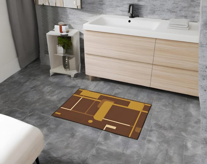 Artistic Heavy Duty Floor Mat, Modern Rug for Entryway, Stylish Doormat, Durable Non-Slip Mat for Home, Perfect Gift for New Home