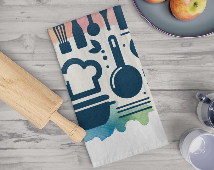 Artistic kitchen towel – unique and decorative design for creative chefs, ideal as a functional and beautiful gift