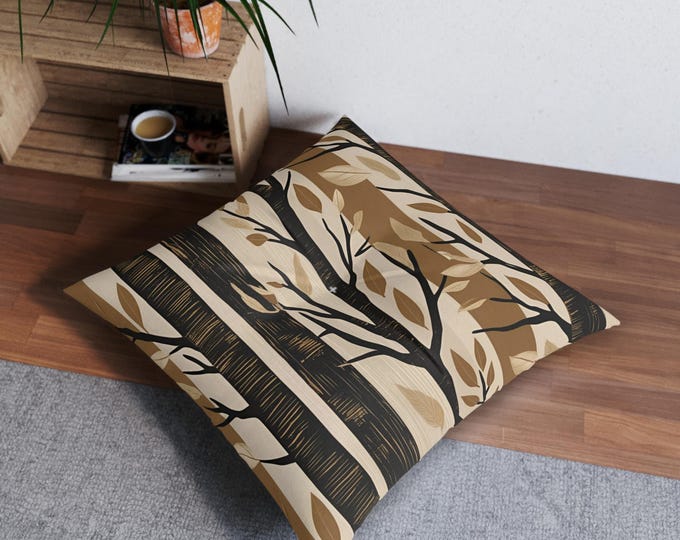 Natural floor cushion – comfort and boho style for your home, perfect for meditation or creating a chill corner