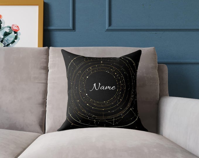 Personalized Starry Night Cushion – A Cosmic Touch for Your Home