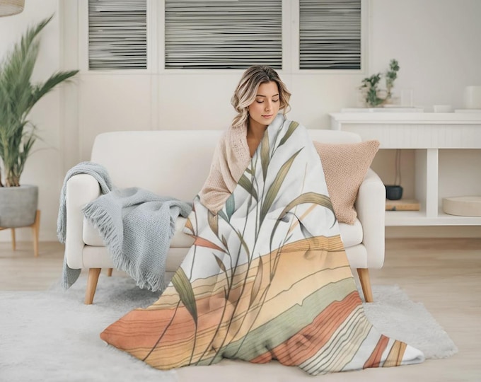 Boho Chic Velvet Blanket | Soft and Cozy – Rustic and Elegant Decor