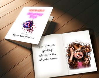 Funny Valentine Card: Downloadable, printable Card for that special someone you can't get out of your head.