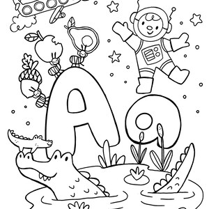 ABC Coloring Page Letter A