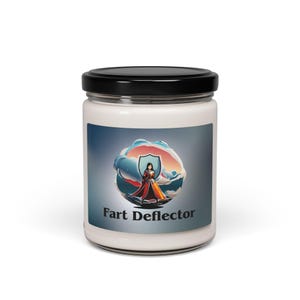 Soy Candle, Funny Fart Deflector Scented Candle, Gas Mask Joke Home Decor, Novelty Gift Idea, Aromatherapy Candle, Bathroom Humor Decor
