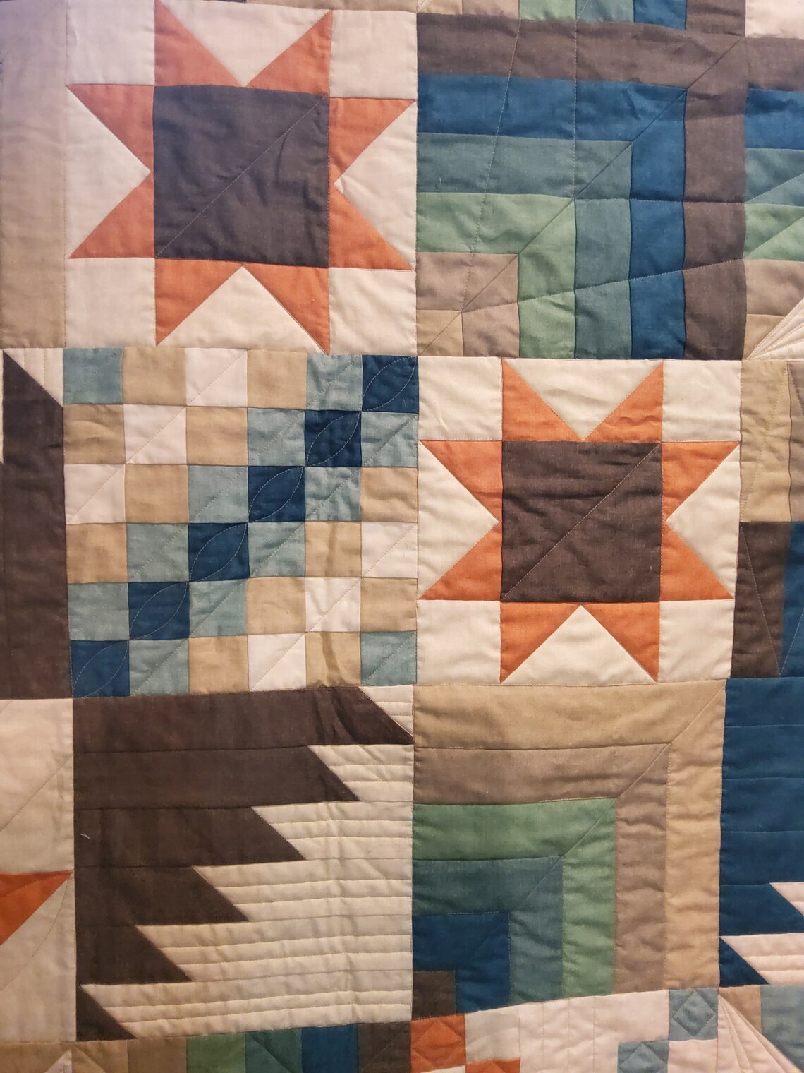 Arizona Quilt - Reversible - One-of-a Kind Big Block Backing - Etsy