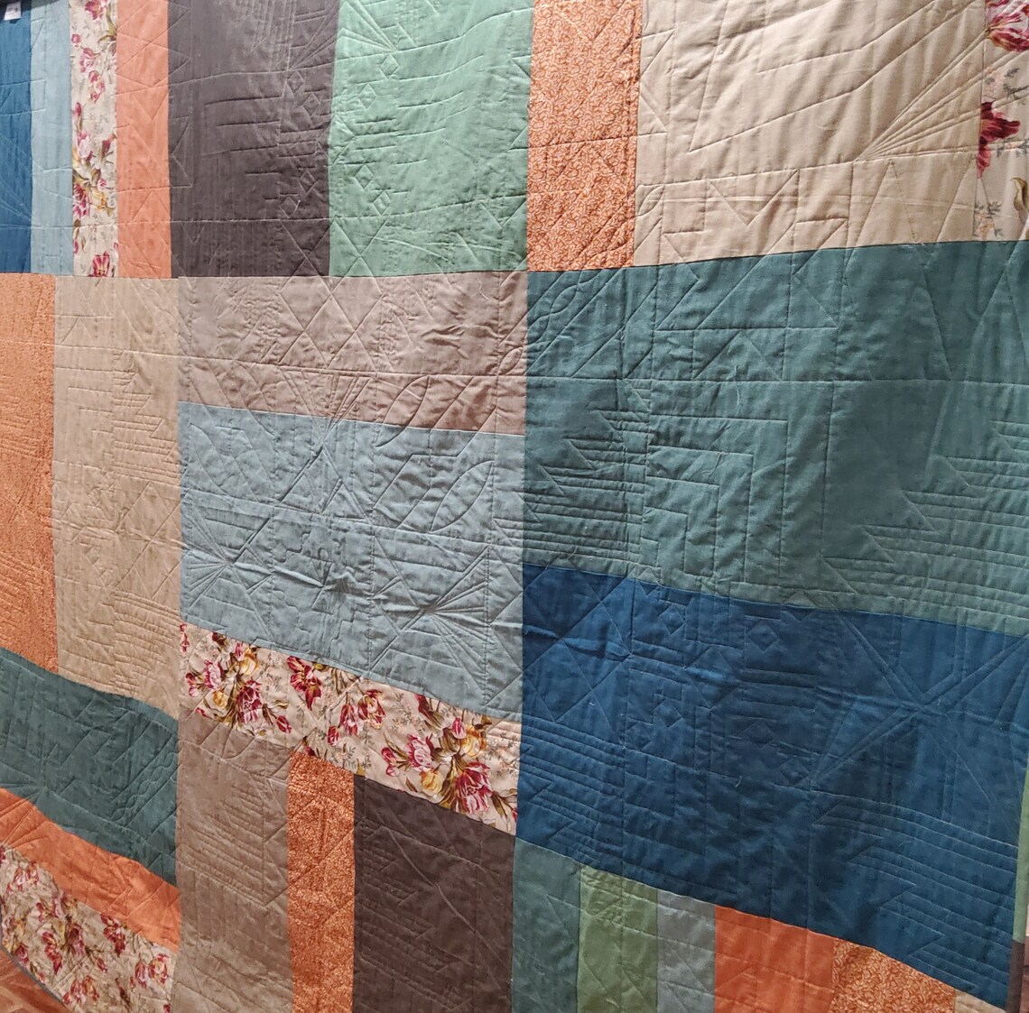 Arizona Quilt - Reversible - One-of-a Kind Big Block Backing - Etsy
