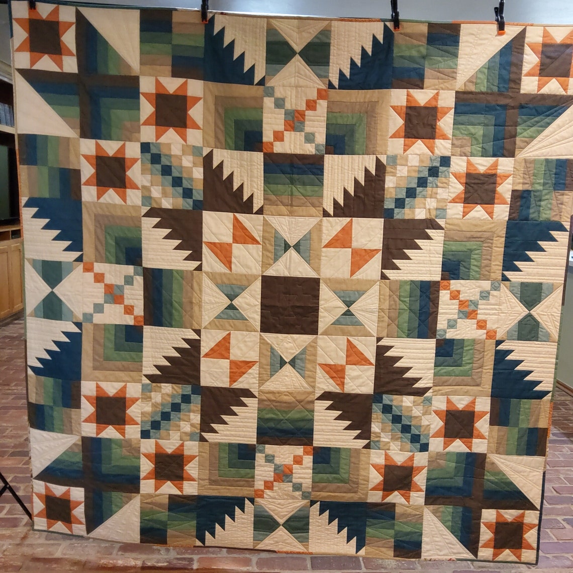 Arizona Quilt - Reversible - One-of-a Kind Big Block Backing - Etsy