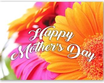 Large Vibrant Floral Wishes Happy Mother’s Day Card - Blank Inside with Envelope - 11.75”x9” - Moms, Grandmothers, Aunts, and More