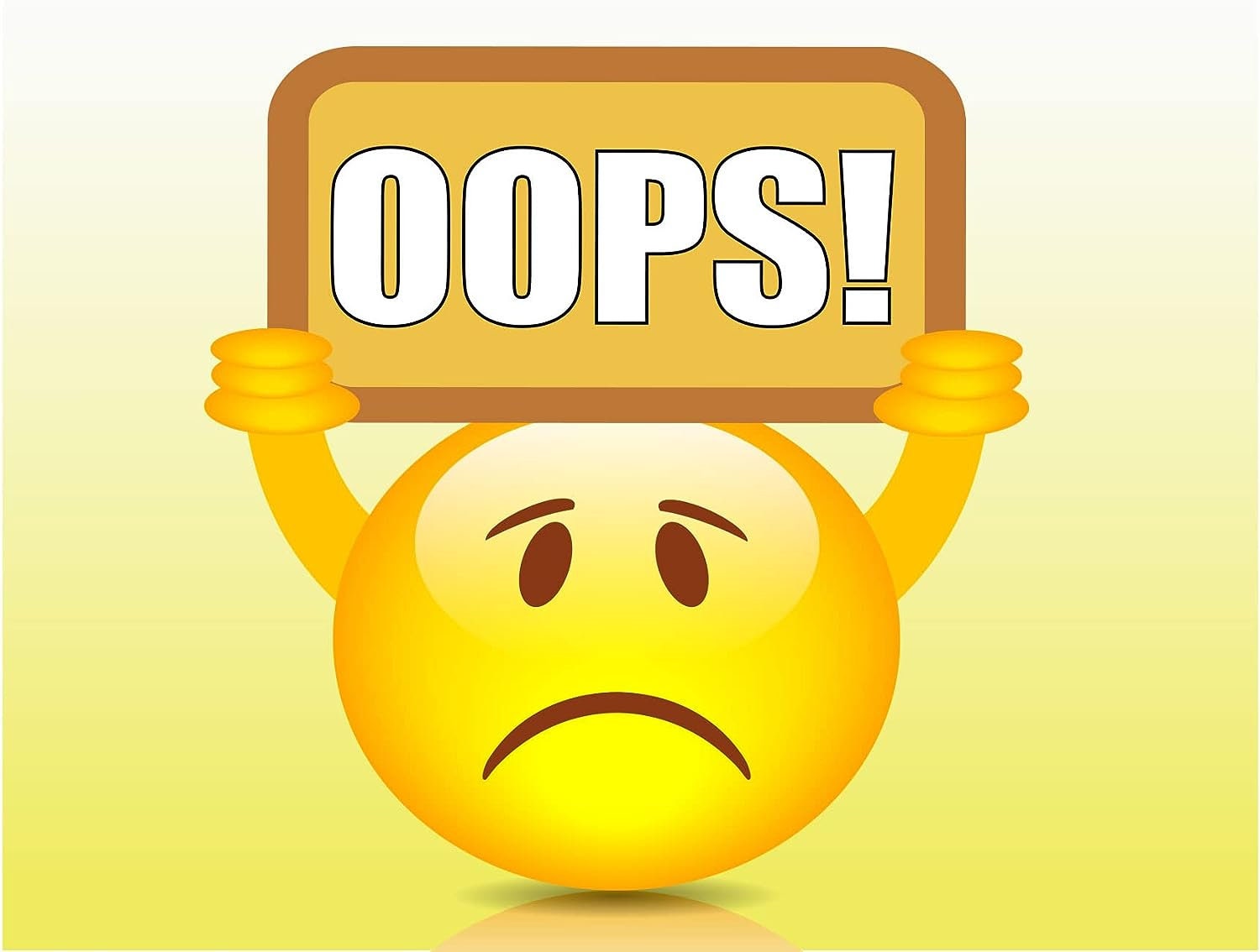 Oops! Apology Sorry Cards 12 or 24 Count - Blank Inside With White  Envelopes - A2 Size 5.5\, image size:1500x1134