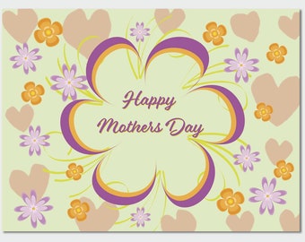 Large Happy Mother’s Day Card-Blank Inside with Envelope-11.75”x9”