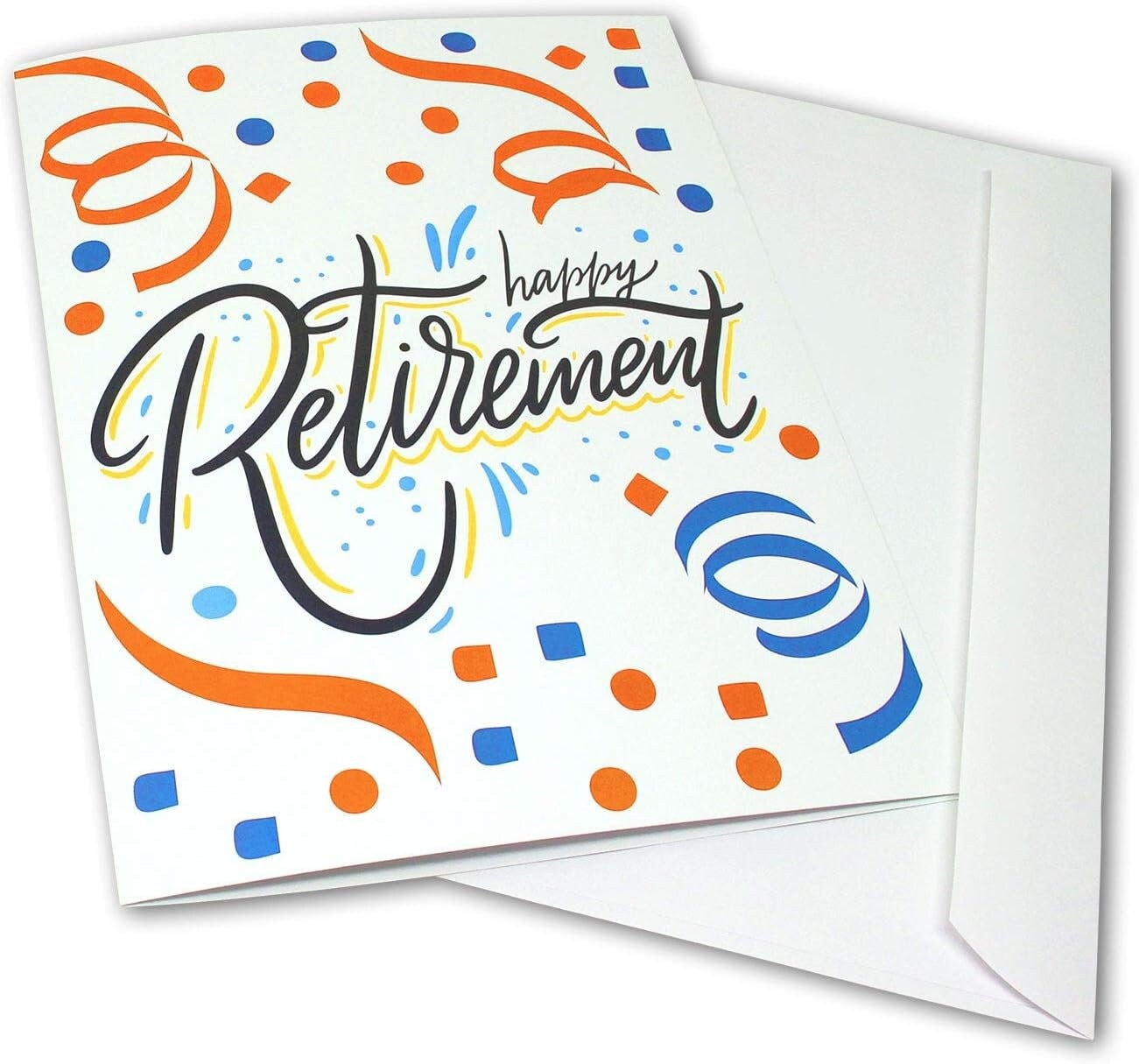 Large Retirement Card-blank Inside With Envelope-11.75