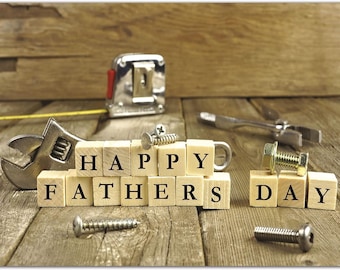 Handyman’s Delight Happy Father’s Day Card-Blank Inside with Envelope-11.75”x9”-Dads, Grandfathers, Stepfathers, Father-In-Laws, and more