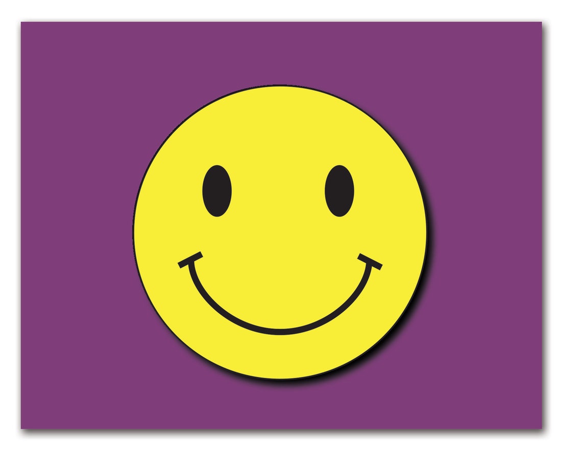 Smiley Face Cards 12 or 24 Count-blank Inside-5.5" X 4.25" - Etsy
