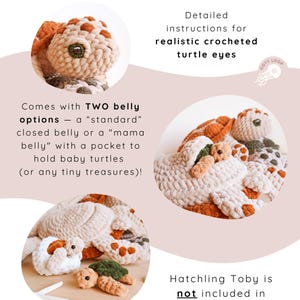 Sea Turtle Crochet Pattern Mathilda (PDF) | Realistic Amigurumi | CotyLoops immagine 6