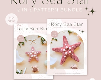 BUNDLE Rory Sea Stars | No-Sew Crochet Patterns (Digital Download) | Realistic Amigurumi | Ocean Inspired | CotyLoops