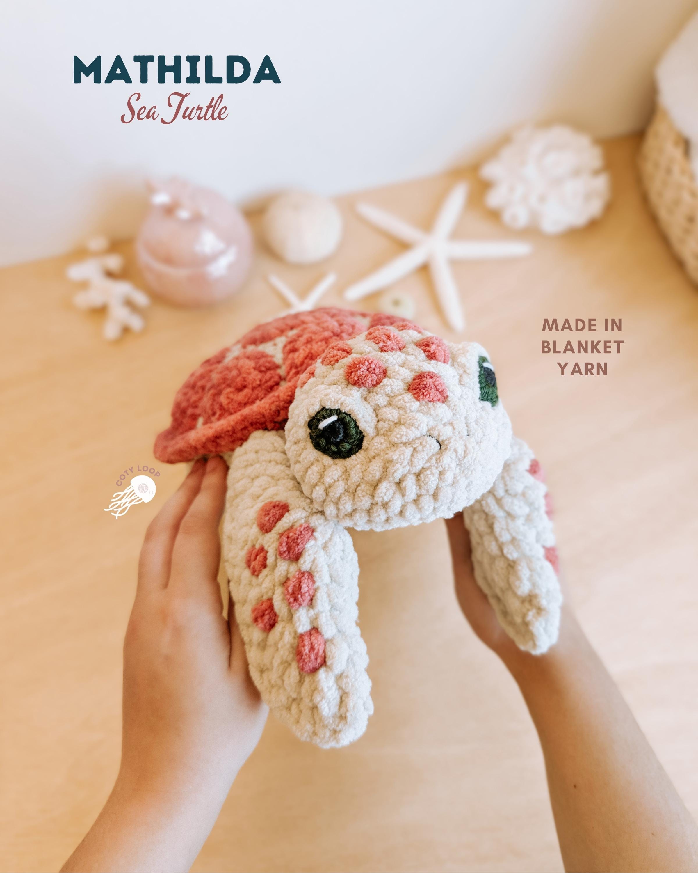 Sea Turtle Crochet Pattern Mathilda (PDF) | Realistic Amigurumi