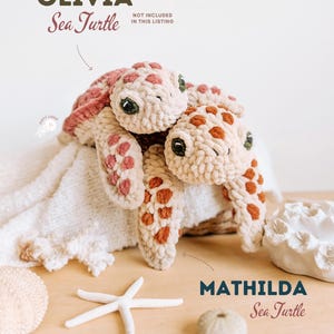 Sea Turtle Crochet Pattern Mathilda (PDF) | Realistic Amigurumi | CotyLoops immagine 9