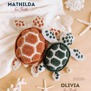 Sea Turtle Crochet Pattern Mathilda (PDF) | Realistic Amigurumi | CotyLoops immagine 10