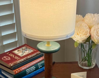 Vintage Textile Spool Accent Lamp