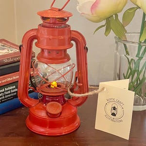 Electrically-Converted Kerosene Lantern Accent Lamp