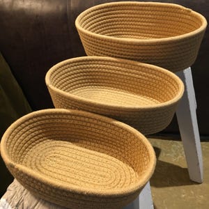 Cotton Rope Storage Basket | Kids Bedroom Organiser | Non Plastic Toy Tub | Key Bowl | Uni Dorm Storage | Bedside Storage | Gift For Teens |