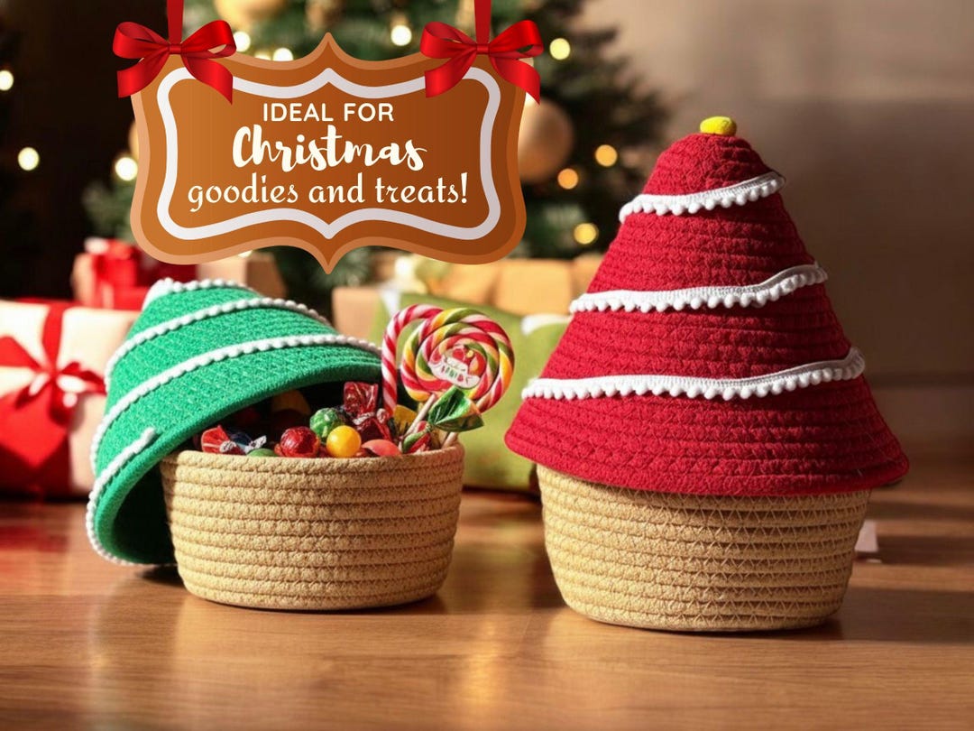 Weihnachtsbaum Leckerei-Korb | Weihnachtsabend Süßigkeiten Geschenkekorb | Niedliche Weihnachtsdekoration | Weihnachtsbaum Ornament