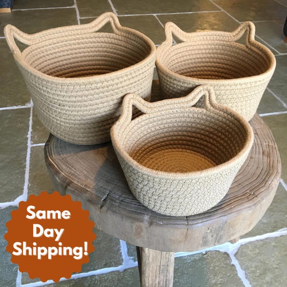 Personalized Pet Toy Basket | Customized Name Basket | Puppy Toy Bin | Pet Gift | Pet Name Basket | Gift for Pet Lover | Gift for Cat |