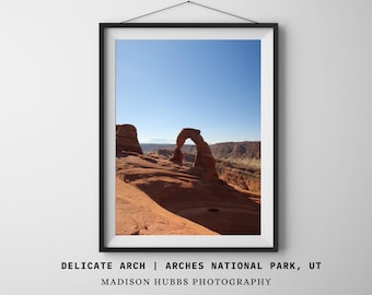Impresión digital del retrato "Delicate Arch" del Parque Nacional Arches
