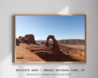 Impresión digital del paisaje del Arco Delicado del Parque Nacional de los Arcos