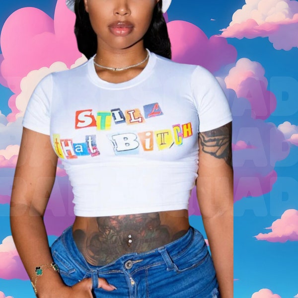 2000s croptops y2k slogan baby tee 90s bad bitche shirte Perfect summer top for any day