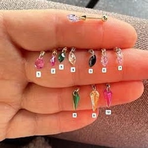 Argent massif 925, boucle d'oreille filetée marquise à facettes, boucles d'oreilles filetées breloque diamant poire flottante, boucles d'oreilles pendantes,