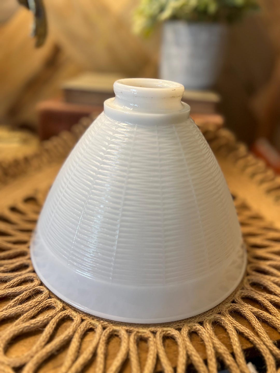 Glass Torchiere Diffuser Lamp Torchiere Diffuser Milk Glass Vintage Shade Globe Only - Etsy