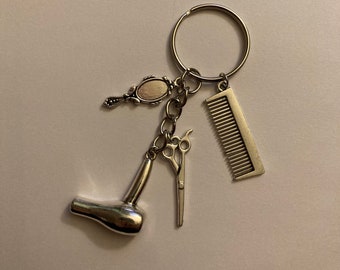 Hair stylist keychain