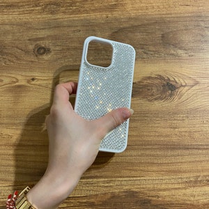 White Luxury iPhone Case / iPhone 15-16 Series and All iPhone Models / Lux Design iPhone Case / Lux Stone Design iPhone Case / With Logo