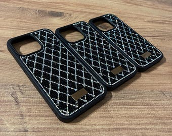 Funda de lujo para iPhone con diseño de piedra negra para la serie 15 y todos los modelos de iPhone / Funda Lux Design para iPhone / Funda Lux Stone Design para iPhone / Edición limitada