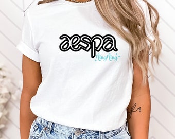 Aespa Member Names Shirt: Kpop Girl Group Tee