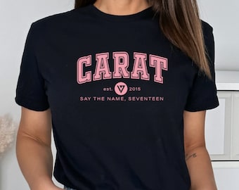 Carat Seventeen Shirt: Kpop Merch Tee, Tshirt for Fans
