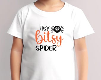 Baby Boy Halloween Shirt: Itsy Bitsy Spider Tee