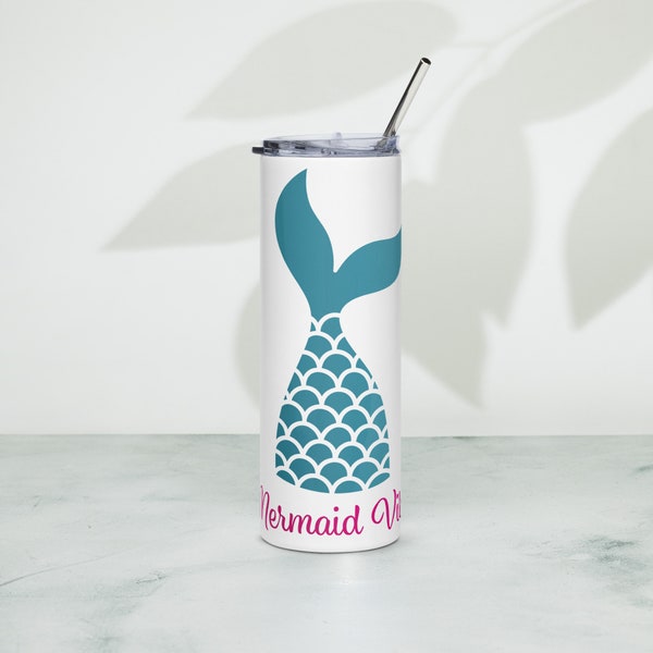 Mermaid Themed Gifts for Adults. Mermaid Vibes Tumbler. Little Mermaid Gifts for Women. Little Mermaid Gifts for Adults.