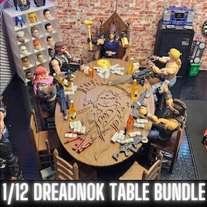 PAQUETE DE MESA DREADNOK, para figuras a escala 1/12, Trono de Zartan, GI Joe Classified