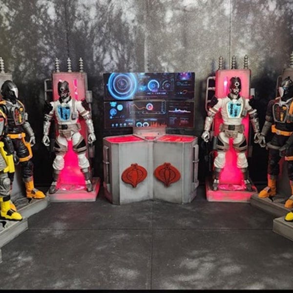 1 B.A.T. CHARGING STATION 1:12 Scale, For GI Joe Classified, 3D Custom Design, 3D Print, 3D Resin and Filament Print, For 6" Figures