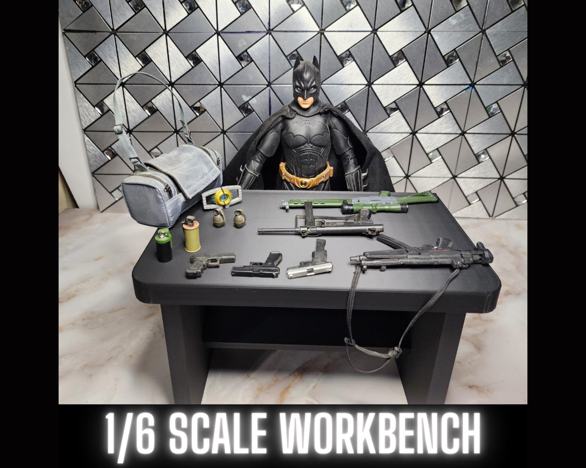 1/6 Scale WORKBENCH TABLE, for 1/6 Scale Figures, Black, 3D Custom - Etsy
