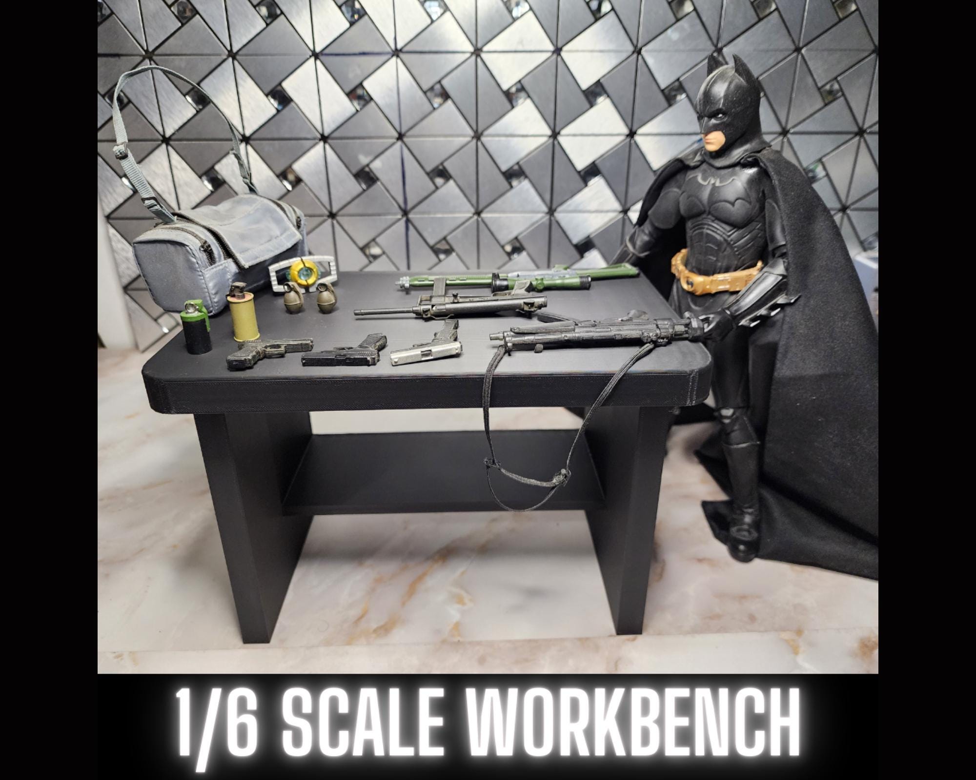 1/6 Scale WORKBENCH TABLE, for 1/6 Scale Figures, Black, 3D Custom - Etsy