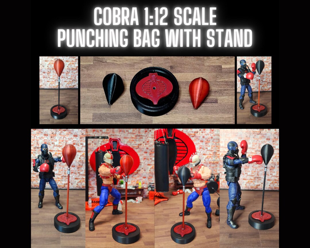 COBRA PUNCHING BAG Stand, for 1:12 Scale Figures, Custom Design